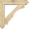 Ekena Millwork Balboa Arts and Crafts Rough Sawn Bracket w/ Offset Brace, Douglas Fir, 6"W x 26"D x 26"H BKT0604X26X26BOA03RDF - alternate 2